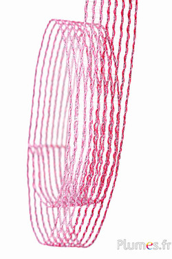 Lint  - breedte 25 mm - roze bordeaux